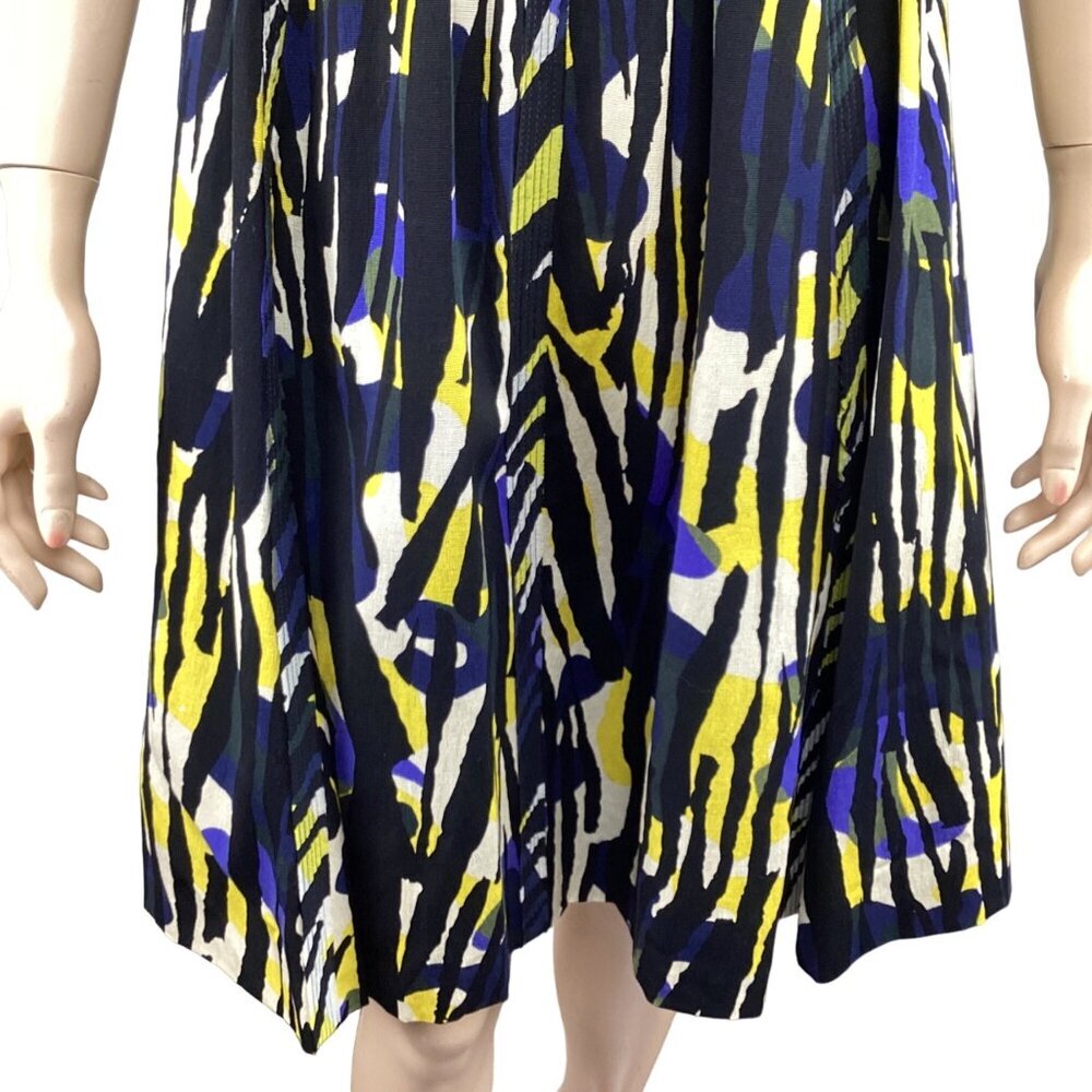 Tracy Reese Modern Camo Print Sleeveless Dress Size 2 Fit and Flare - Picture 9 of 9
